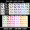 Percent Symbol Temporary Tattoo Water Resistant Fake Body Art Set Collection